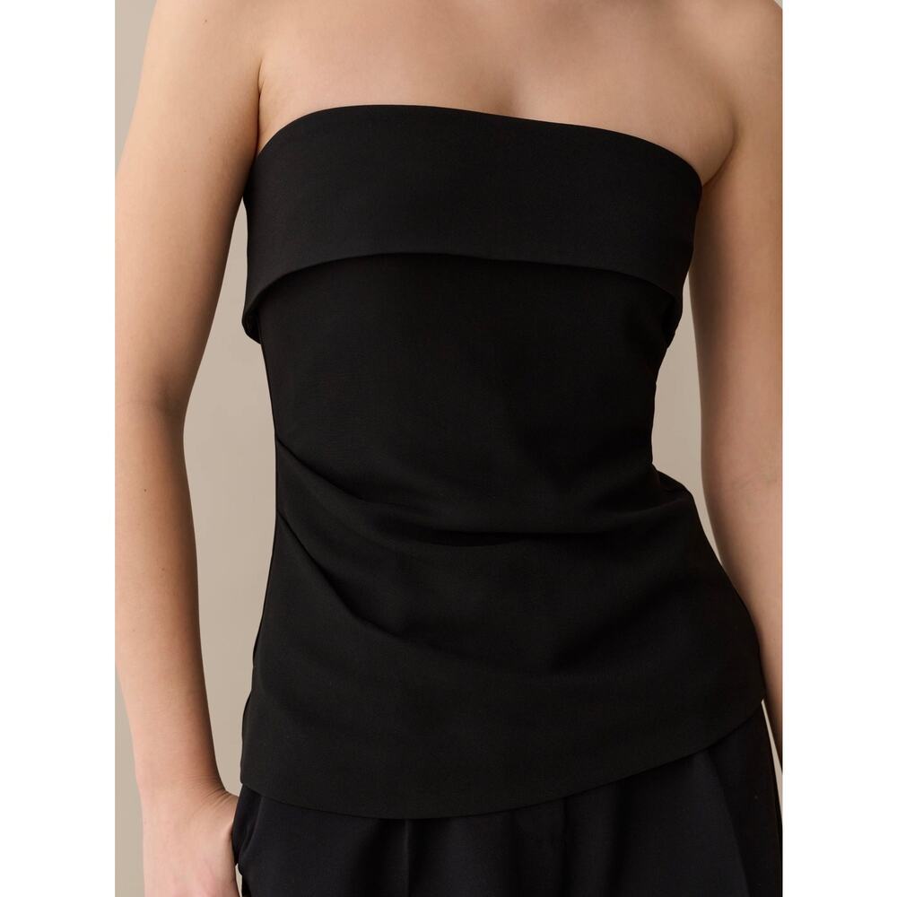 New Caara Clover top strapless black sz 8 $177 - Picture 3 of 7